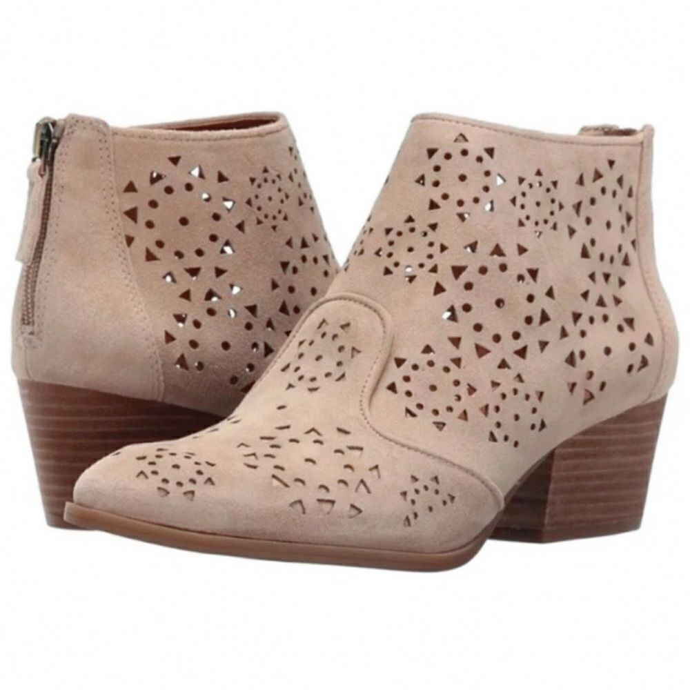 Franco Sarto Ashlee Block‎ Heel Ankle Boots Size 8.  B63